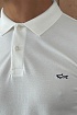 Белое поло Paul & Shark logo-embroidered