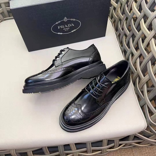 Лакированные ботинки Prada premium - Black   