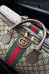 Кожаная дорожная сумка Gucci GG monogram 45x28 см