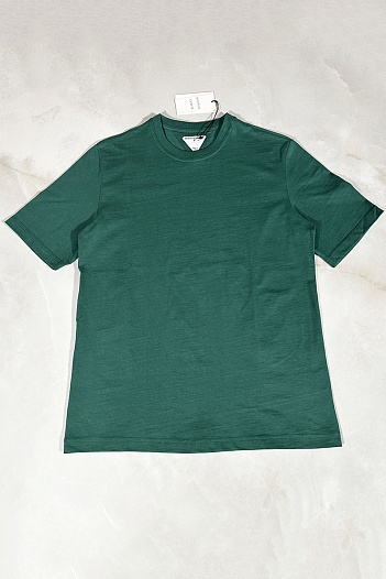 Зелёная оверсайз футболка Bottega Veneta basic   