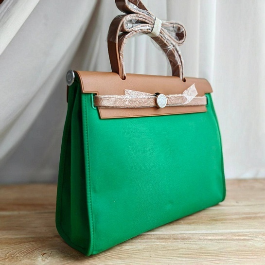 Женская сумка Hermes HerBag 30x25 см - Green
