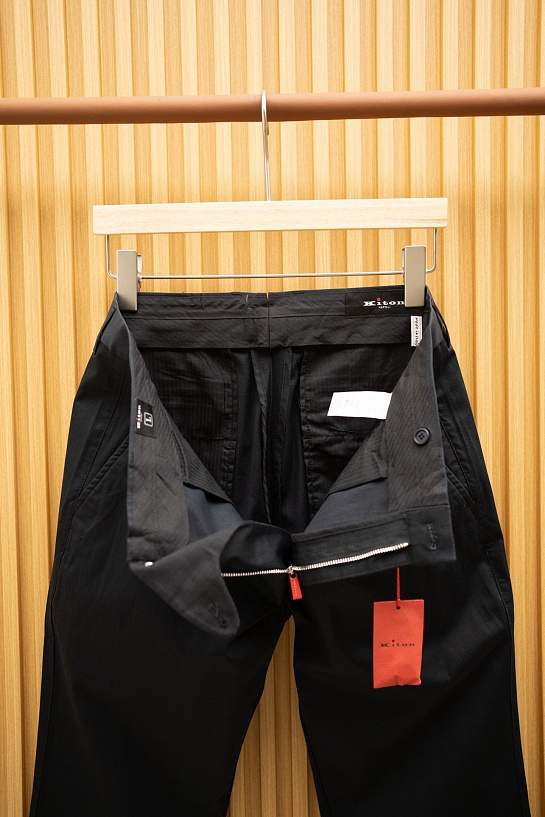Мужские чёрные брюки Kiton Premium