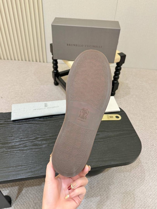 Замшевые кроссовки Brunello Cucinelli low-top - Beige