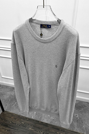 Мужской джемпер Polo Ralph Lauren pony-embroidered - Grey   