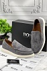 Мужские замшевые лоферы Hugo Boss Randy - Grey