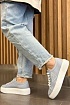 Женские текстильные кроссовки Prada - Blue