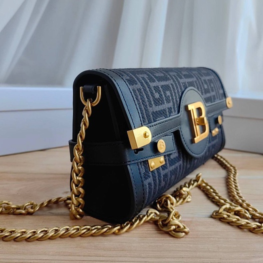 Женский клатч Balmain B-Buzz 25x12 см - Black   