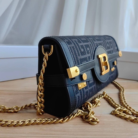 Женский клатч Balmain B-Buzz 25x12 см - Black