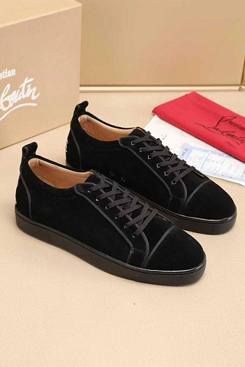 Замшевые кроссовки Christian Louboutin Louis Junior   