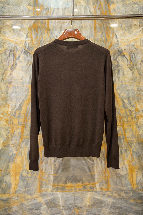 Мужской коричневый джемпер Dolce & Gabbana premium