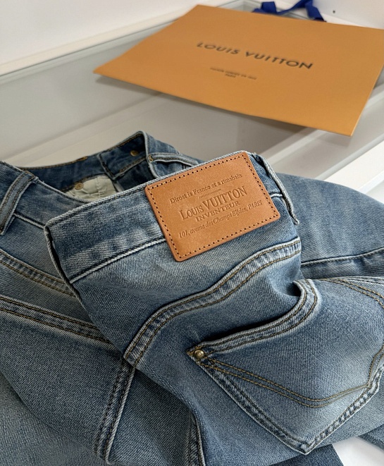 Мужские синие джинсы Louis Vuitton premium