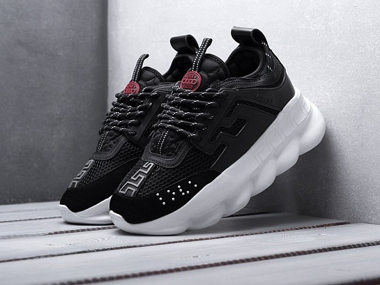Кроссовки Versace Chain Reaction 2 Chainz - Black / White