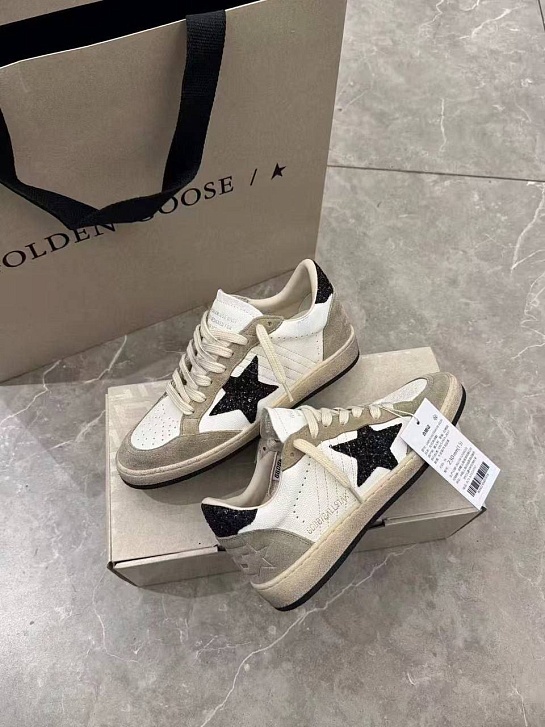 Женские кожаные кроссовки Golden Goose Super Star premium