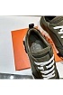 Мужские замшевые кроссовки Hermes Bouncing - Green