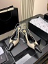 Женские кожаные туфли на каблуке Yves Saint Laurent premium
