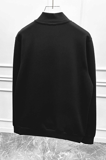 Чёрная кофта на молнии Giorgio Armani   