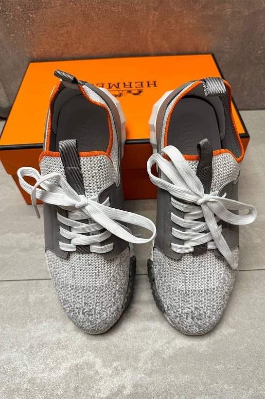 Мужские комбинированные кроссовки Hermes Depart - Grey