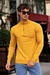 Мужской жёлтый джемпер Lacoste Zip Neck