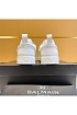 Комбинированные кроссовки Balmain белого цвета