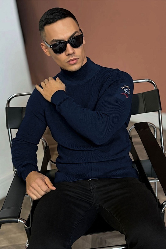 Мужской тёмно-синий свитер Paul & Shark