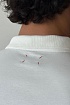 Мужское белое поло Kiton embroidered logo