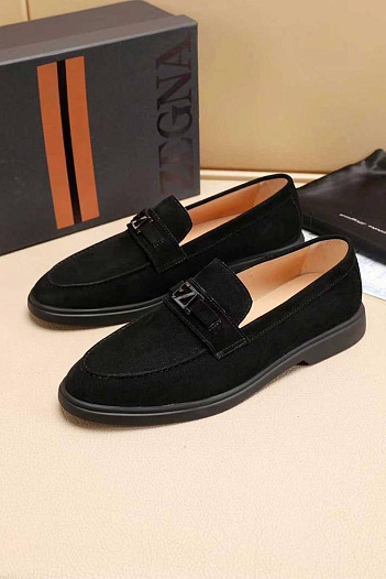 Мужские замшевые лоферы Ermenegildo Zegna   