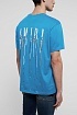 Синяя оверсайз футболка Amiri paint drip core