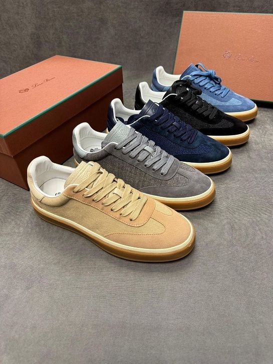 Мужские кроссовки Loro Piana Tennis Walk - Navy