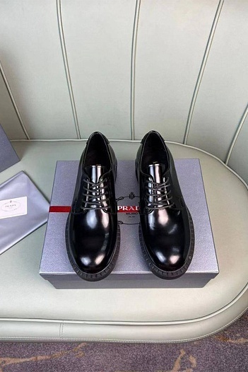 Мужские кожаные ботинки Prada Premium   