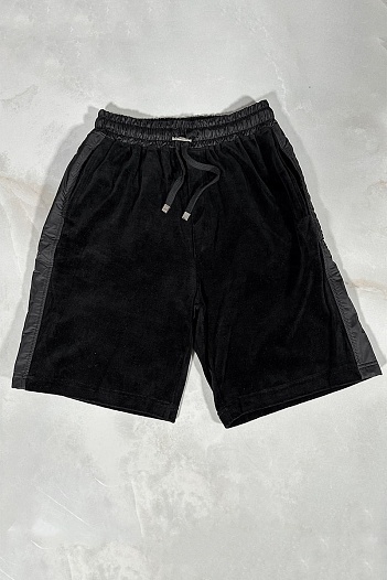 Чёрные шорты Amiri velvet-effect   