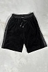 Чёрные шорты Amiri velvet-effect