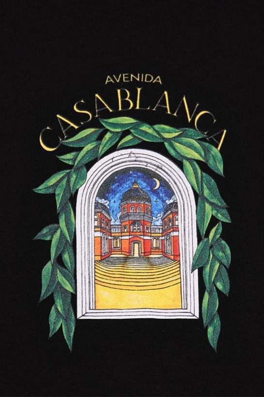 Белая оверсайз футболка Casablanca Avenida