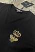 Футболка чёрного цвета Dolce & Gabbana bee and crown