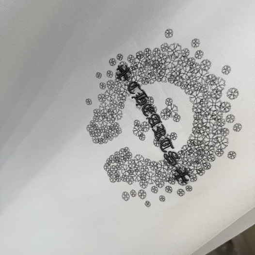 Белая оверсайз футболка Chrome Hearts Premium   
