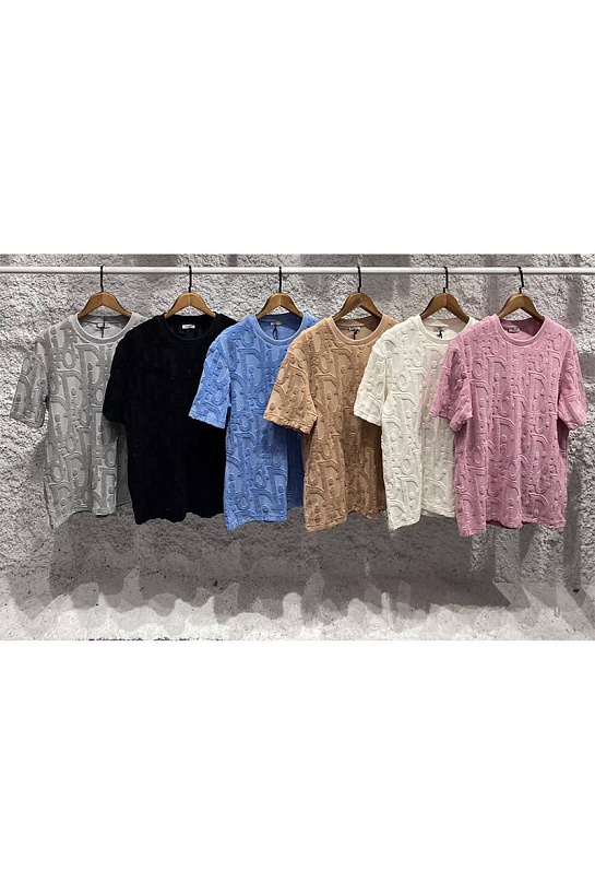 Мужская оверсайз футболка Dior чёрного цвета