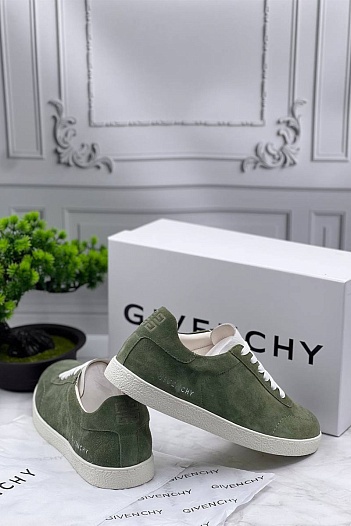Мужские замшевые кроссовки Givenchy Town - Green   