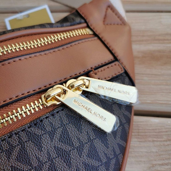 Женская кожаная сумка Michael Kors Kenly Small Crossbody 33x16 см