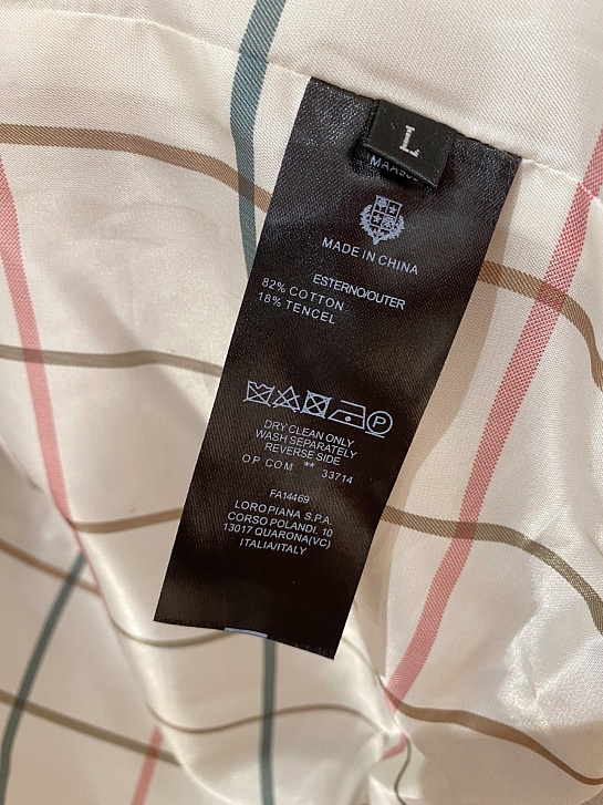 Мужская куртка Loro Piana premium - Black