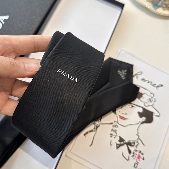 Галстук Prada premium 150x7 см - Black