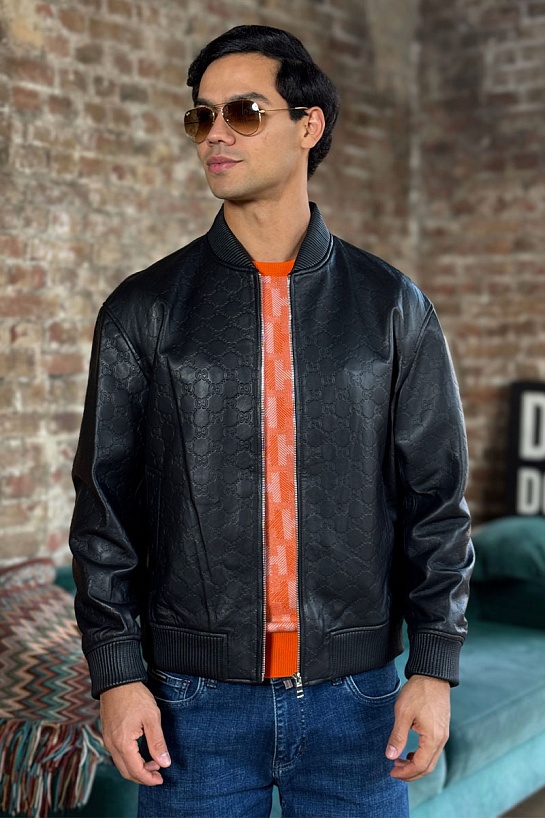 Кожаная куртка Gucci premium