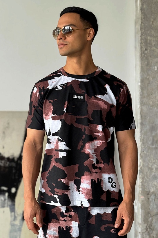 Мужская камуфляжная футболка Dolce&Gabbana