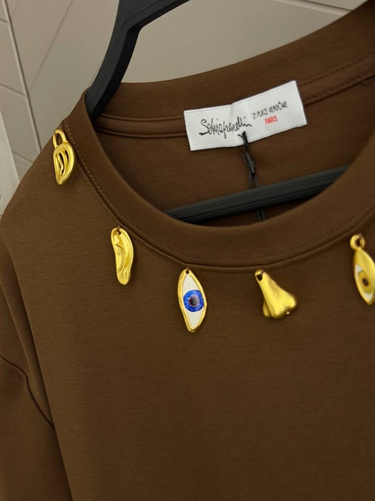 Женская базовая футболка Schiaparelli premium - Brown