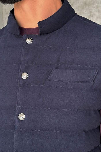 Мужской синий жилет Loro Piana   