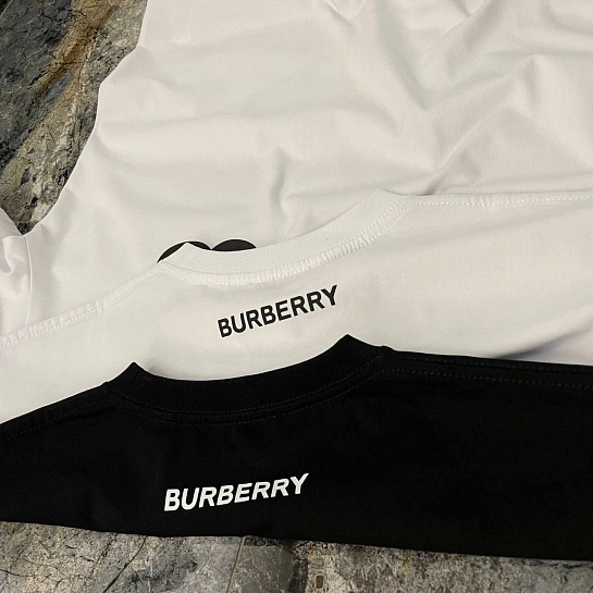 Чёрная оверсайз футболка Burberry Monster-print