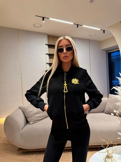 Женский бомбер Schiaparelli premium - Black   