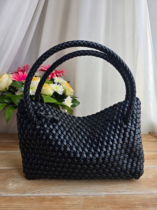 Кожаная сумка Bottega Veneta intrecciato 30x14 см