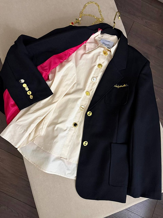 Чёрный женский пиджак Schiaparelli premium