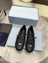 Женские кожаные балетки Prada Naplak чёрного цвета