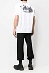 Белая оверсайз футболка Off-White Tribal Type