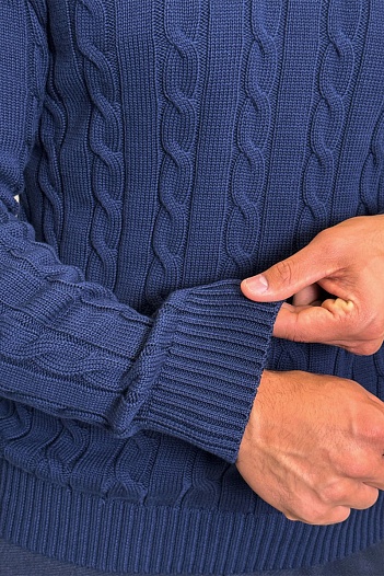 Мужской свитер Polo Ralph Lauren cable-knit - Navy   